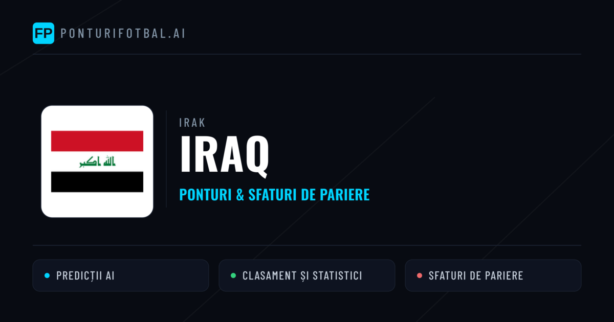 Iraq Ponturi și statistici