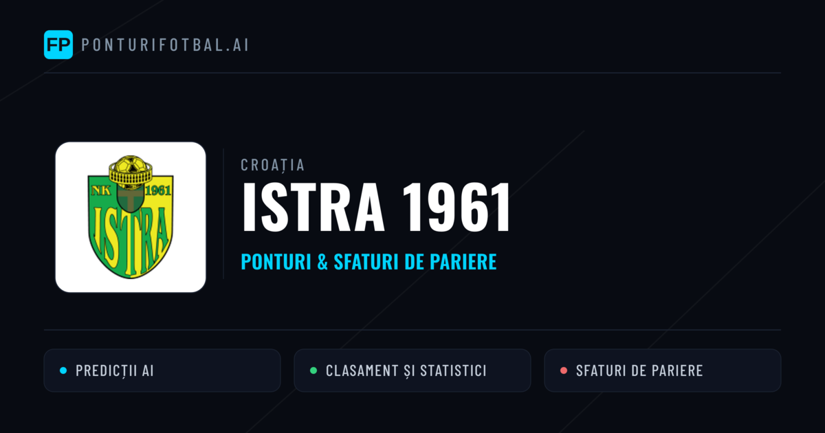 Istra 1961 Ponturi și statistici