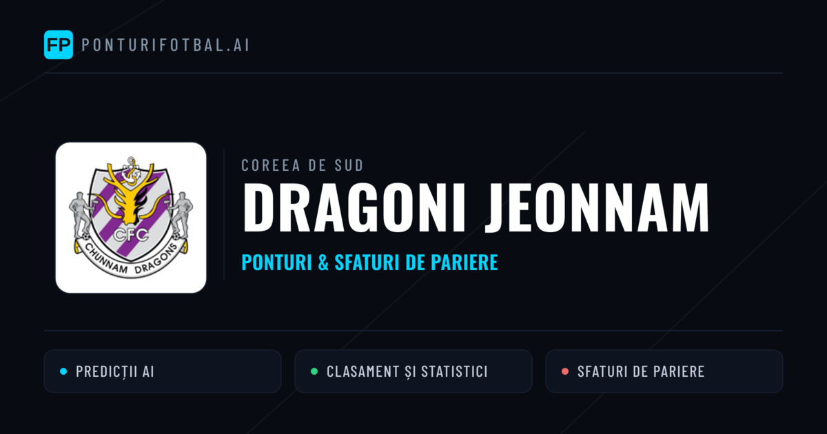Dragoni Jeonnam Ponturi și statistici