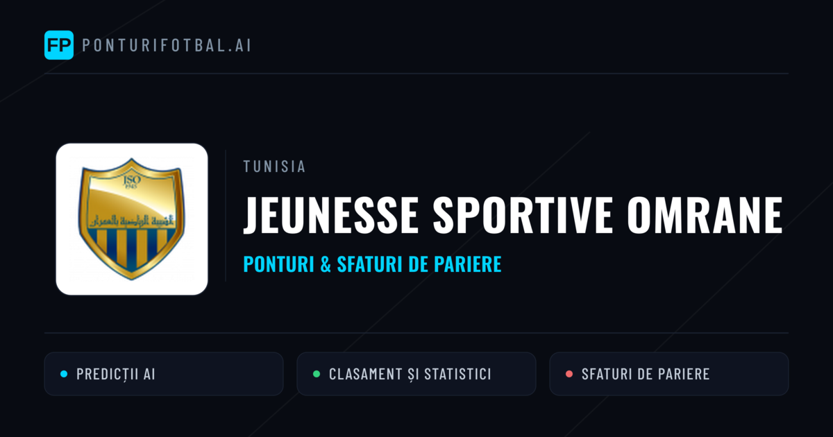 Jeunesse Sportive Omrane Ponturi și statistici