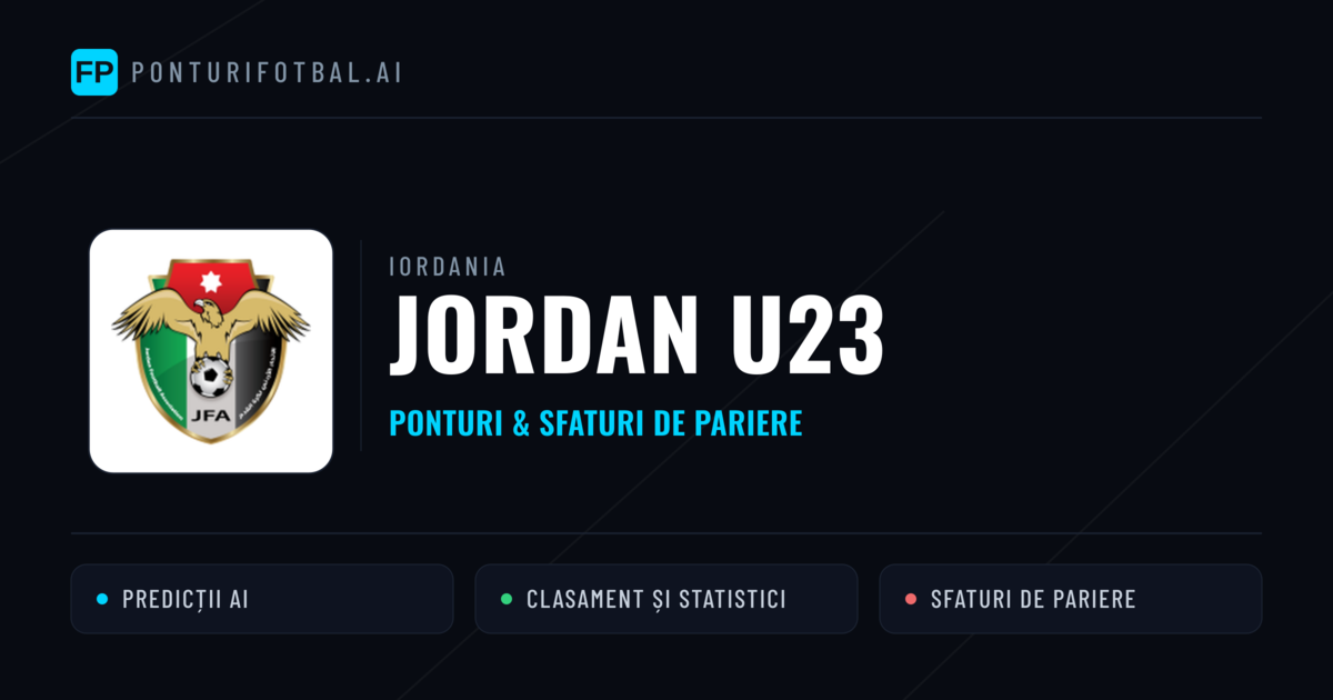 Jordan U23 Ponturi și statistici
