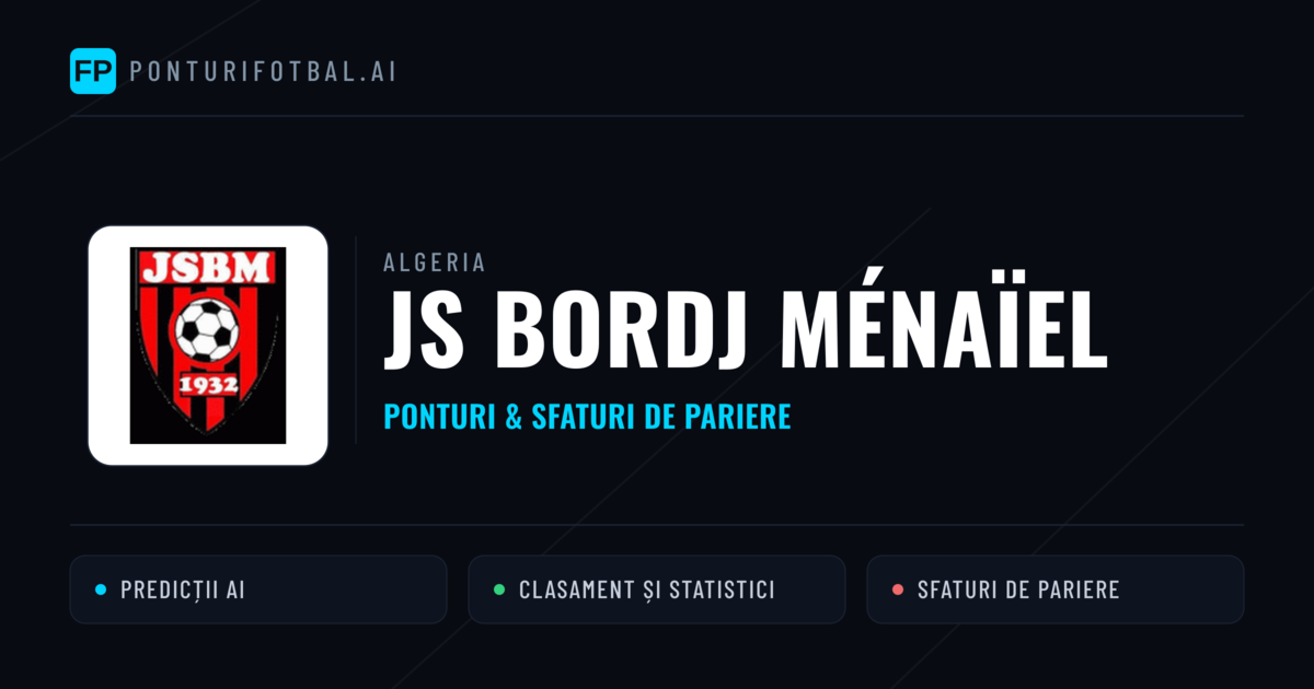 JS Bordj Ménaïel Ponturi și statistici