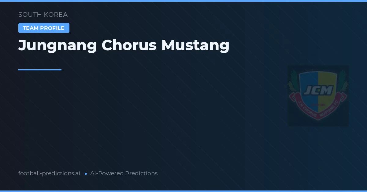 Jungnang Chorus Mustang Ponturi și statistici