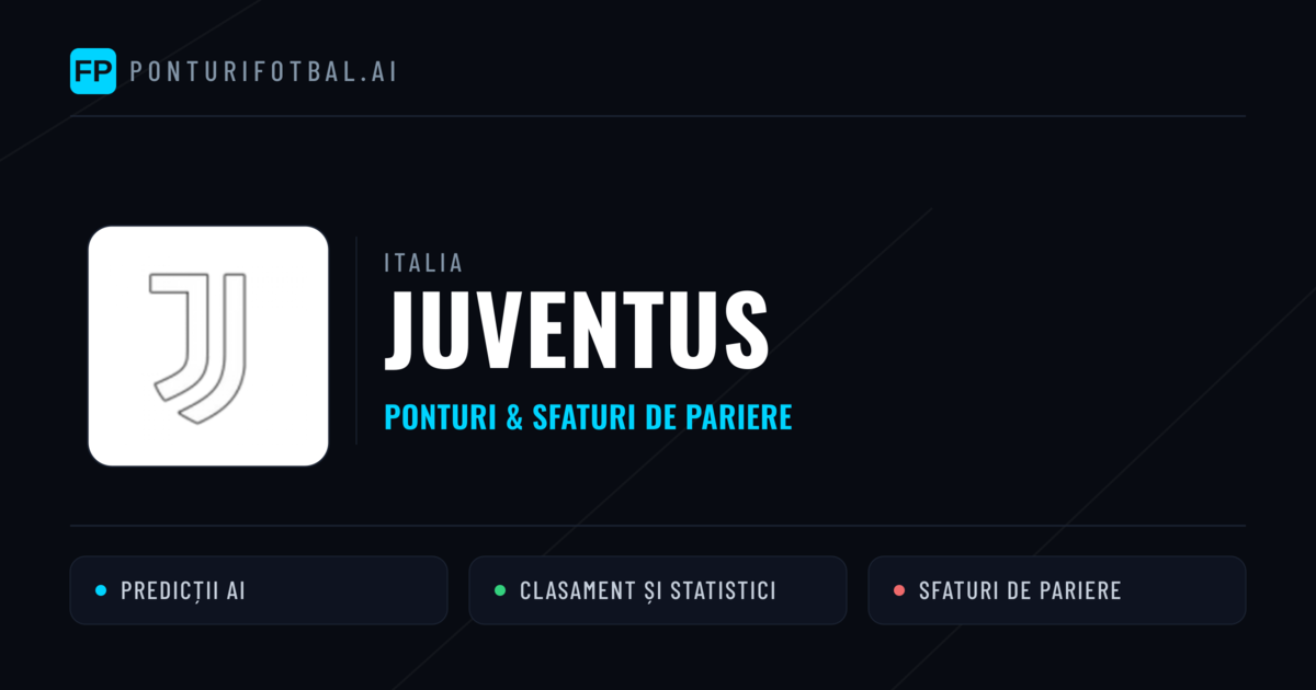 Juventus Ponturi și statistici