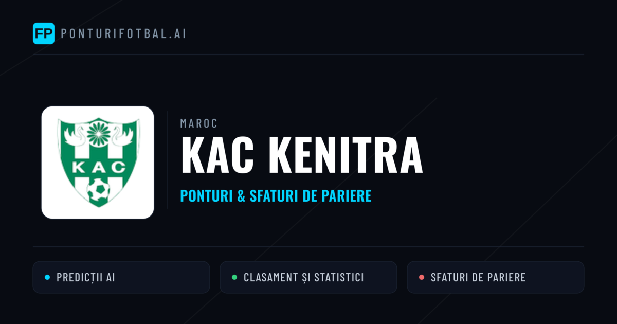 KAC Kenitra Ponturi și statistici
