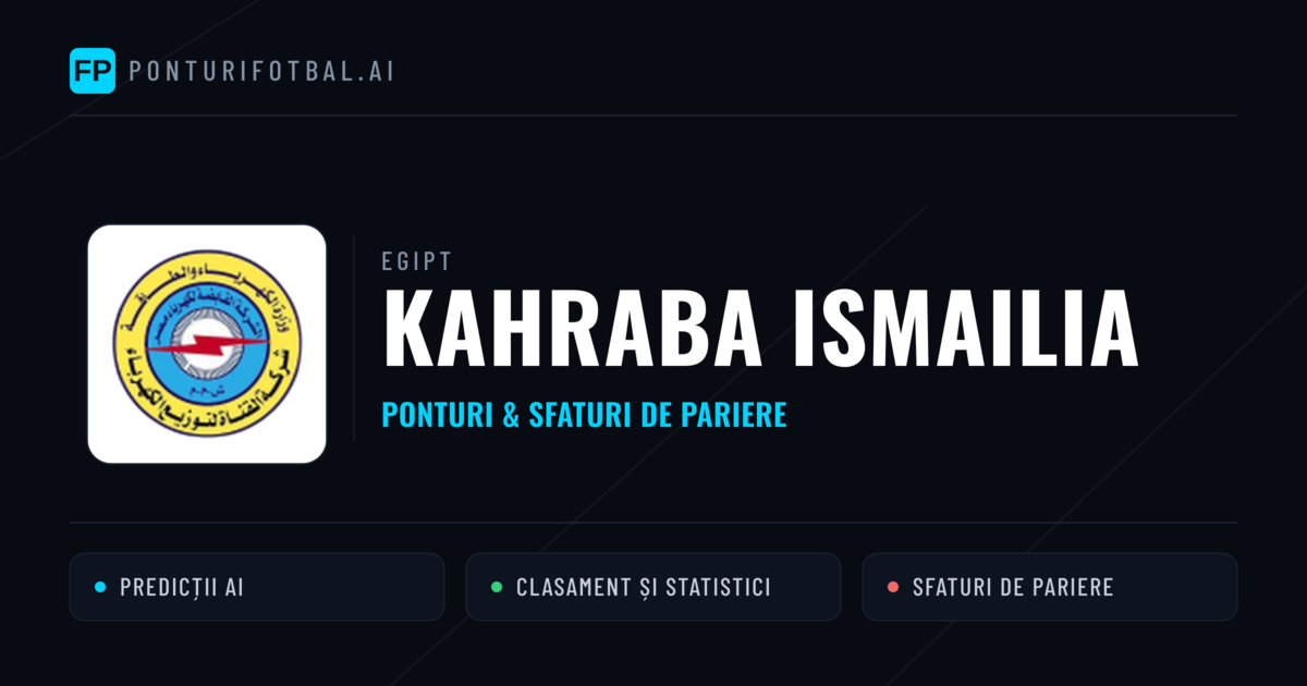 Kahraba Ismailia Ponturi și statistici