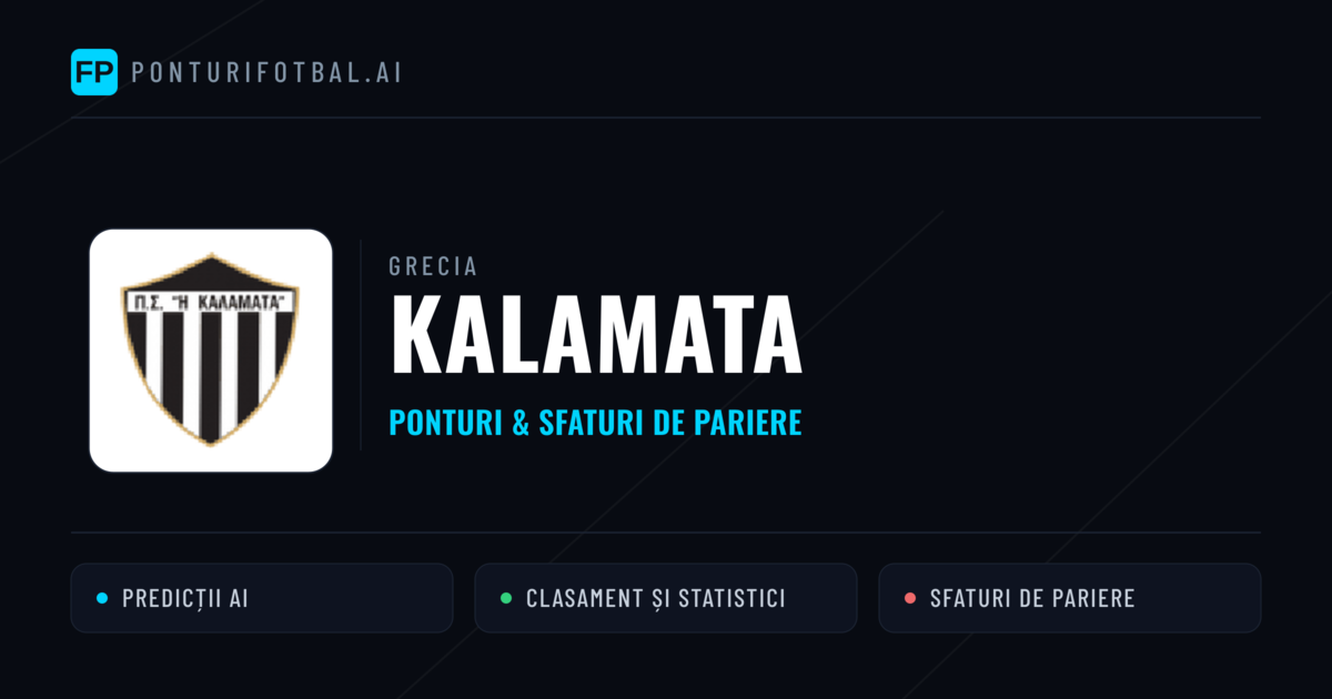 Kalamata Ponturi și statistici
