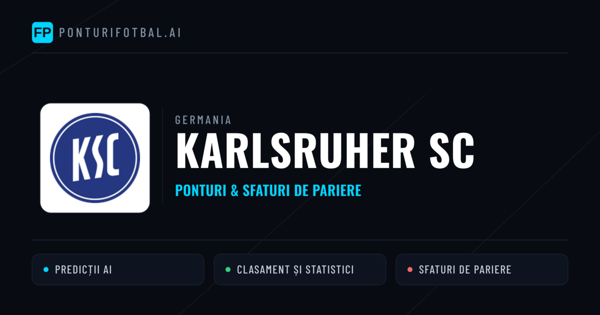 Karlsruher SC Ponturi și statistici