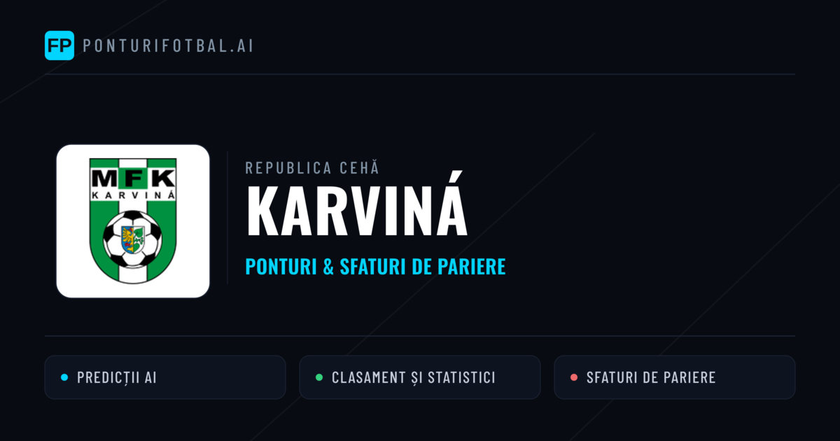 Karviná Ponturi și statistici
