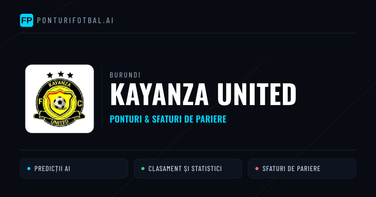 Kayanza United Ponturi și statistici