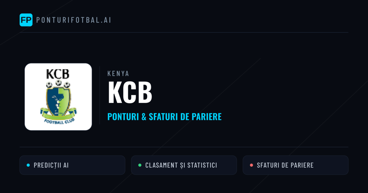 KCB Ponturi și statistici