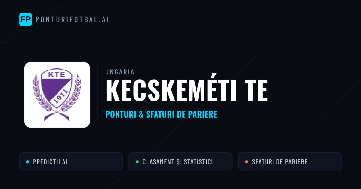 Kecskeméti TE Ponturi și statistici