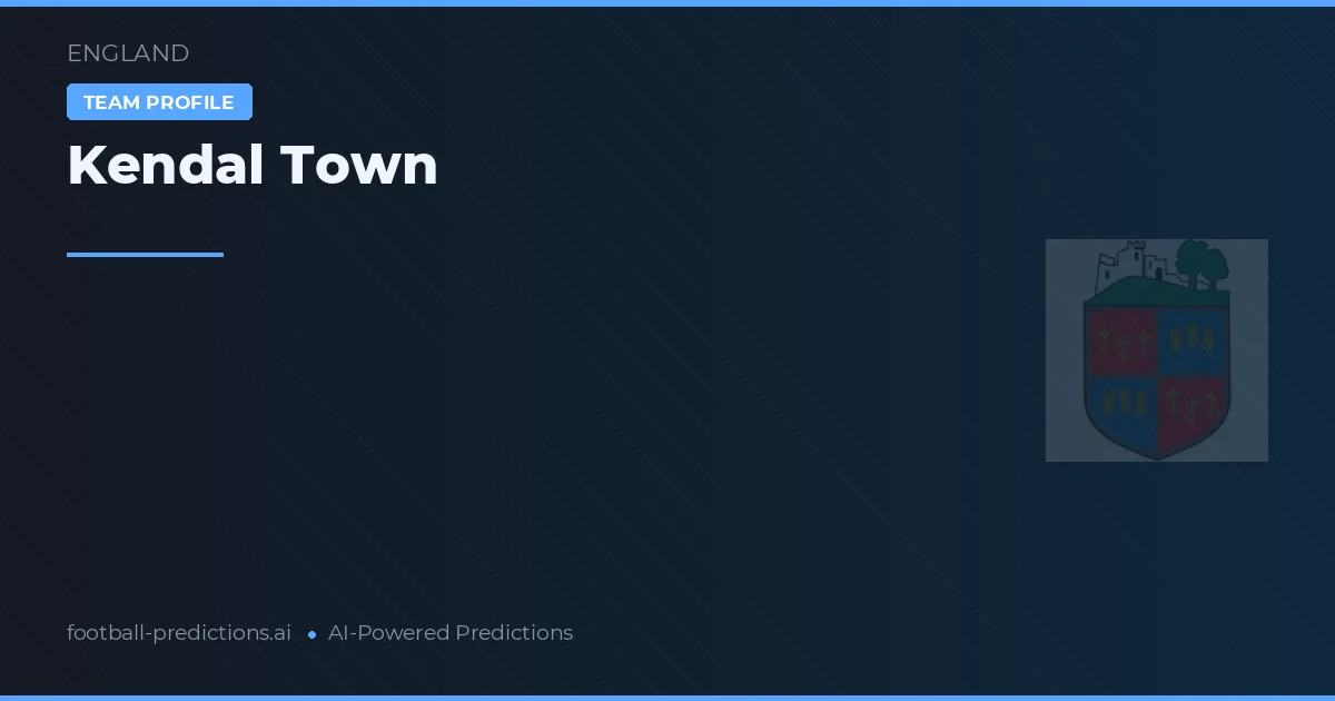 Kendal Town Ponturi și statistici
