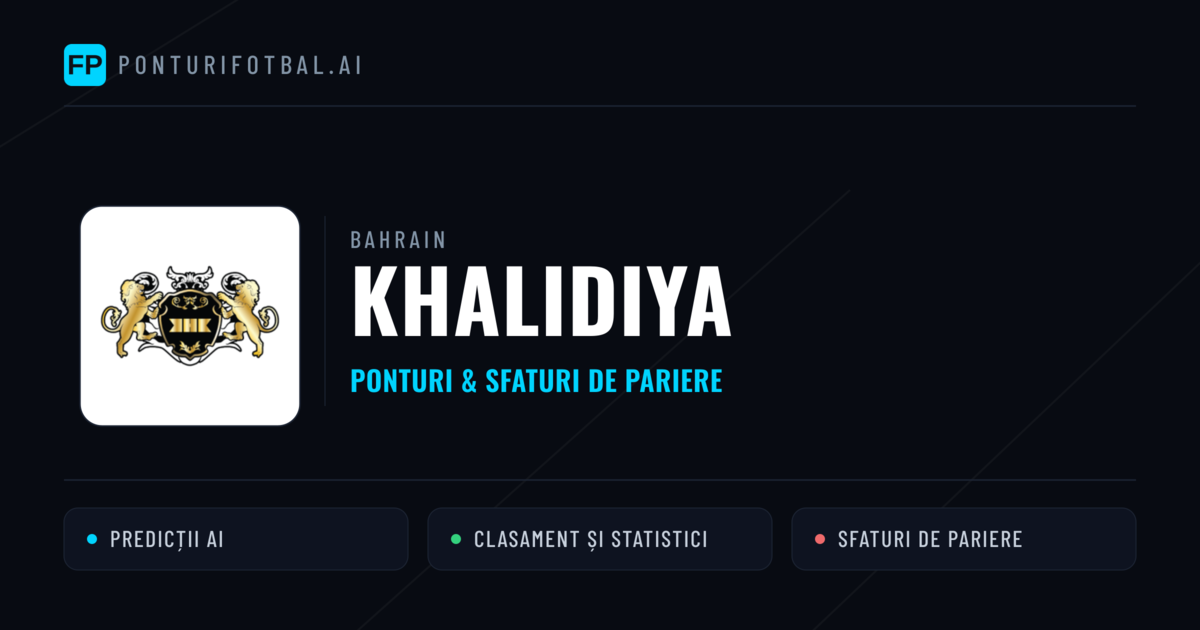 Khalidiya Ponturi și statistici