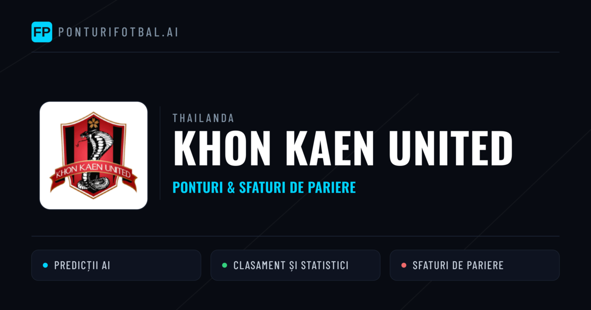 Khon Kaen United Ponturi și statistici