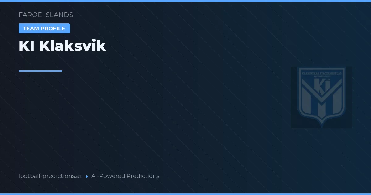 KI Klaksvík Ponturi și statistici