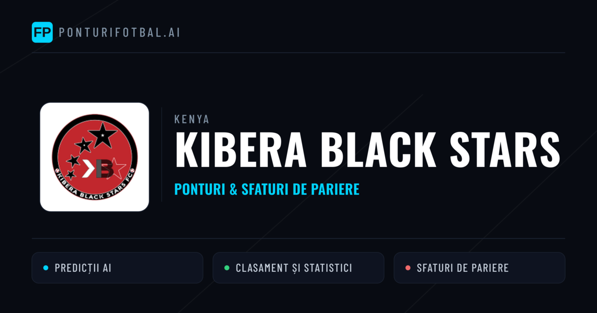 Kibera Black Stars Ponturi și statistici