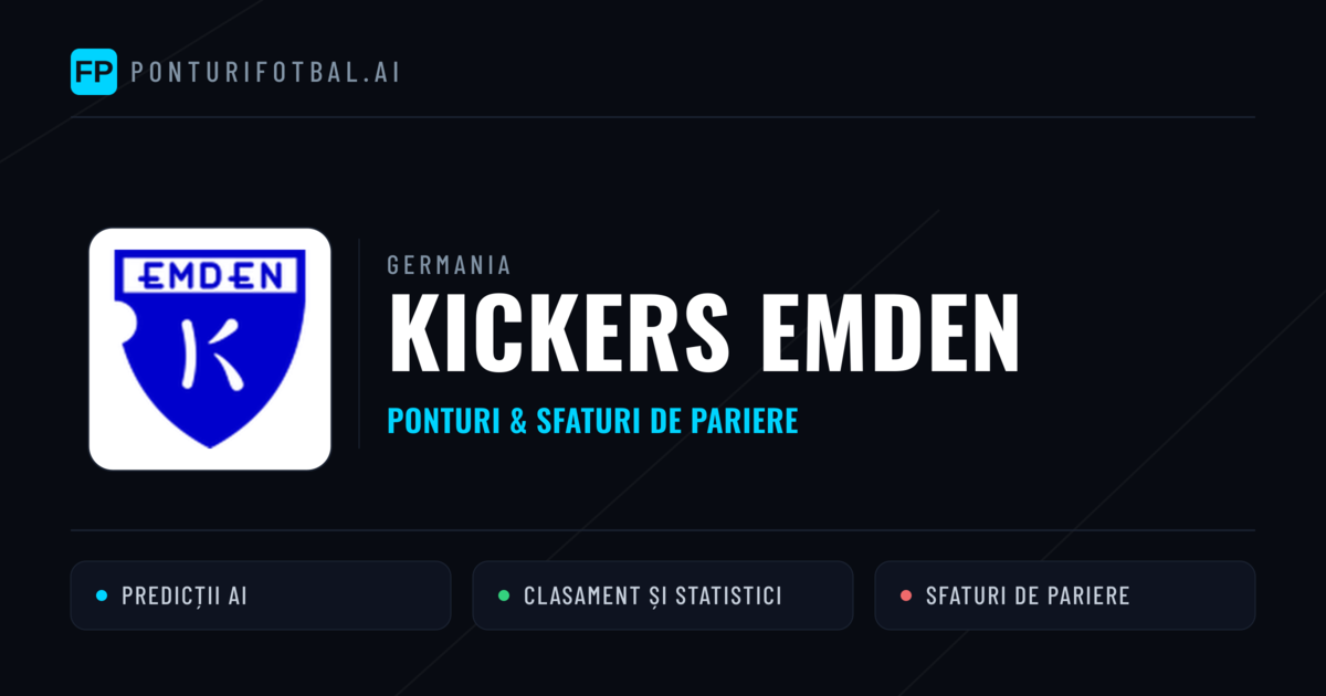 Kickers Emden Ponturi și statistici