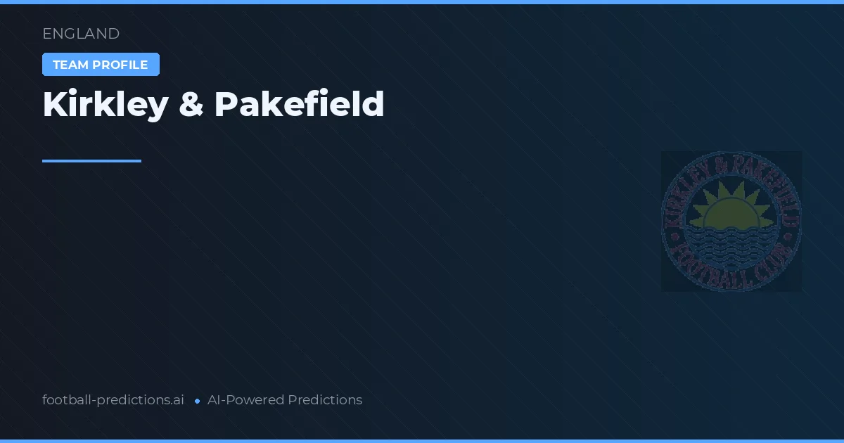 Kirkley & Pakefield Ponturi și statistici
