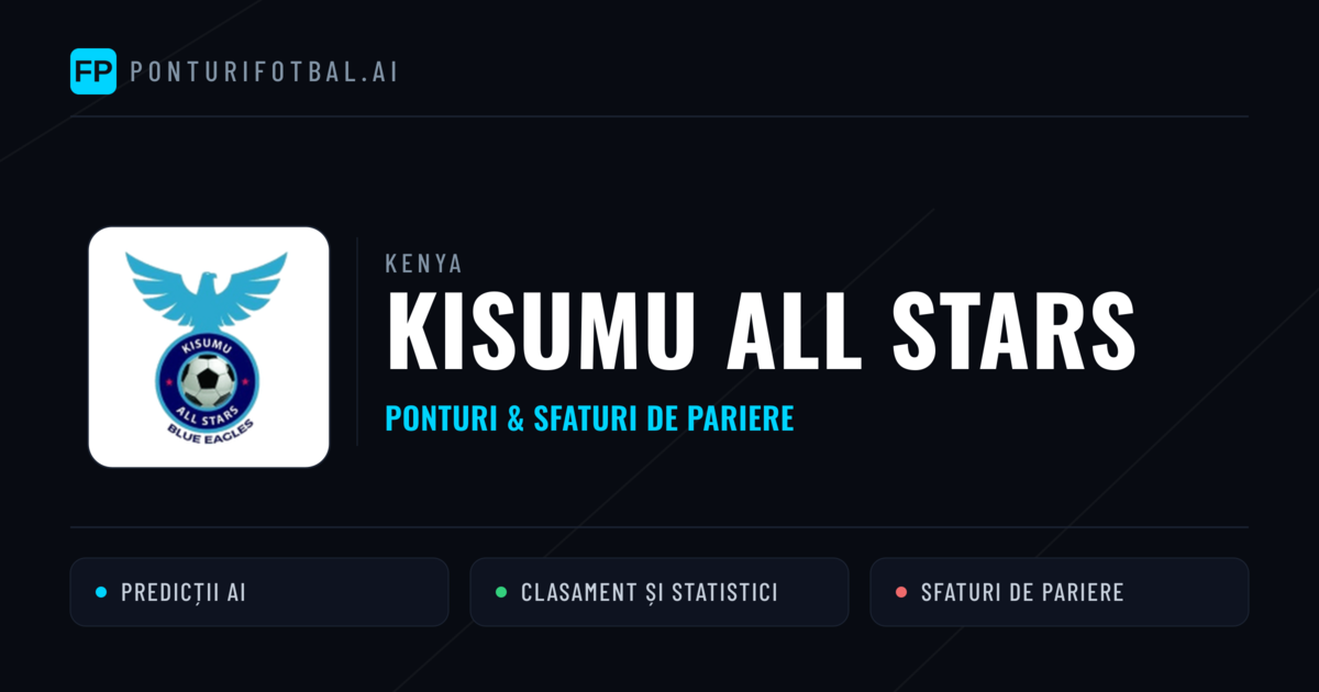 Kisumu All Stars Ponturi și statistici