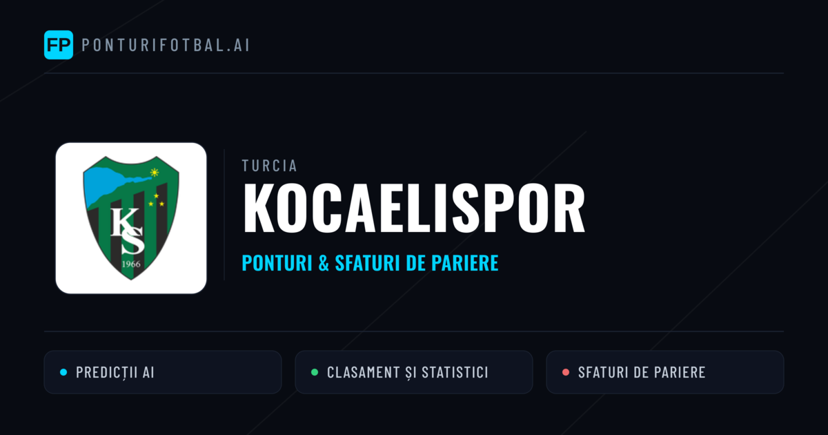 Kocaelispor Ponturi și statistici