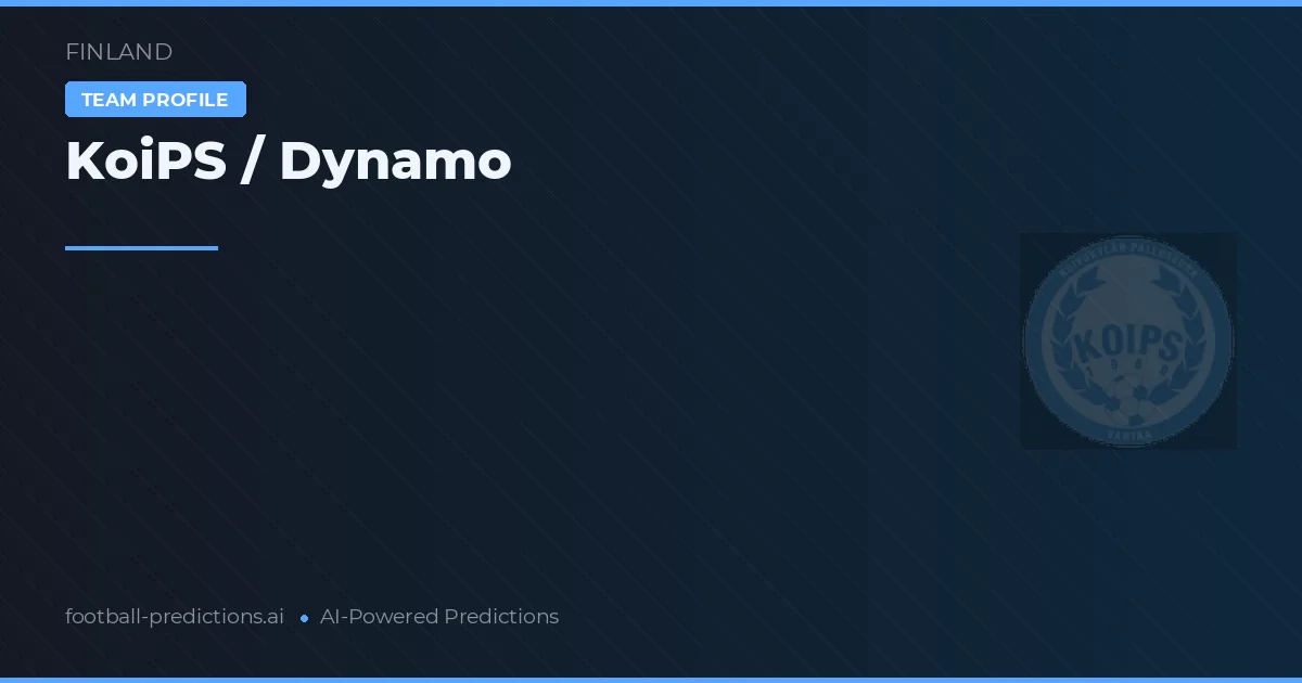 KoiPS / Dynamo Ponturi și statistici