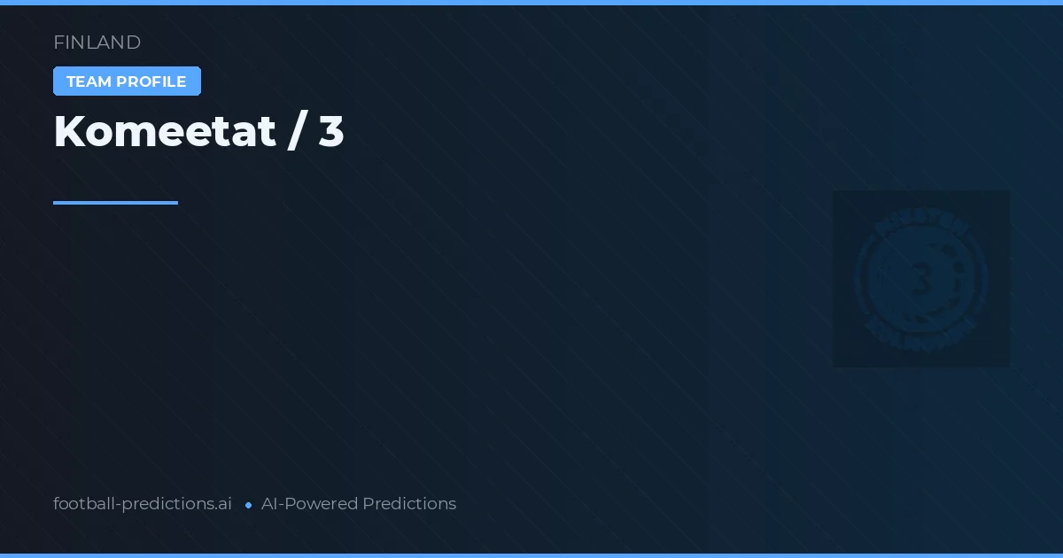 Komeetat / 3 Ponturi și statistici