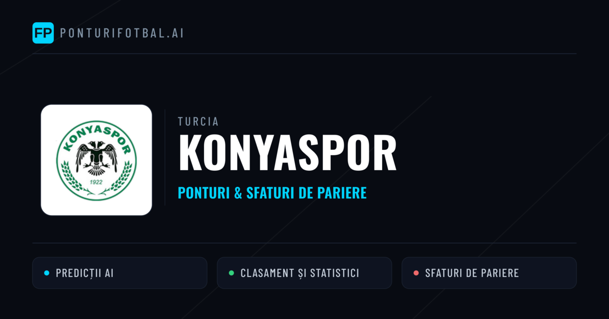 Konyaspor Ponturi și statistici