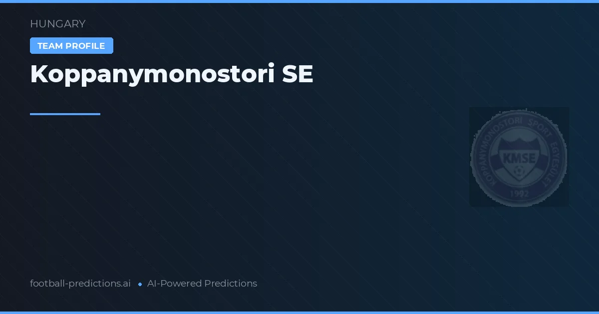 Koppánymonostori SE Ponturi și statistici