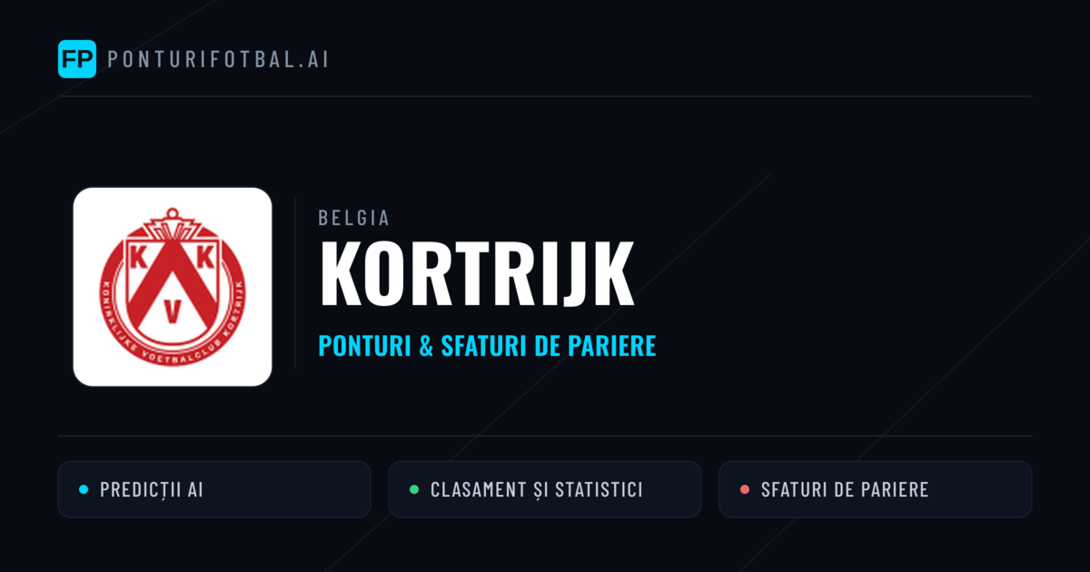 Kortrijk Ponturi și statistici