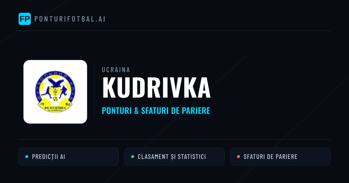 Kudrivka Ponturi și statistici
