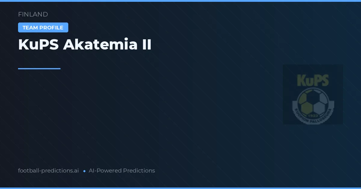 KuPS Akademia II Ponturi și statistici