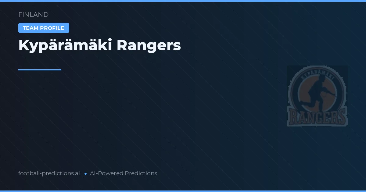 Kypärämäki Rangers Ponturi și statistici