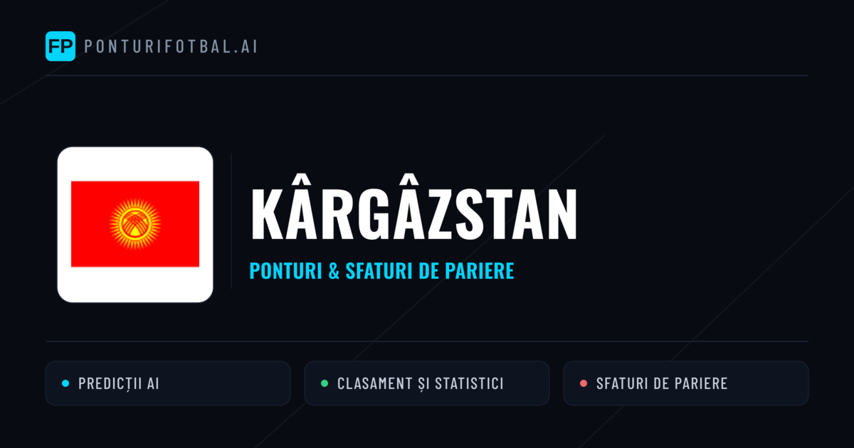 Kârgâzstan Ponturi și statistici