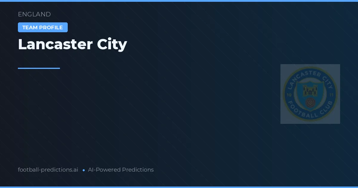 Lancaster City Ponturi și statistici