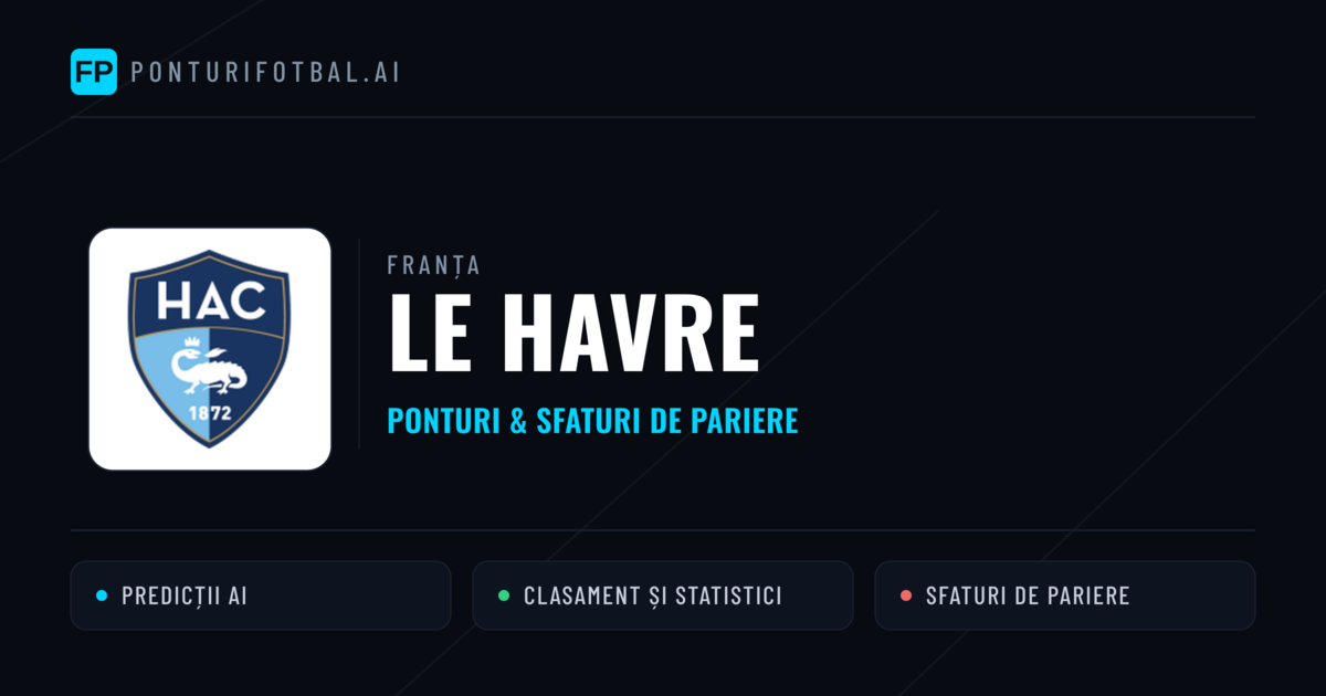 Le Havre Ponturi și statistici
