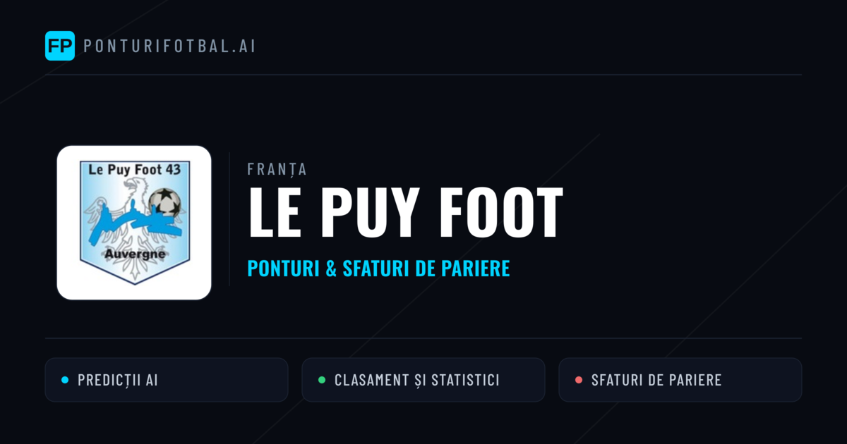 Le Puy Foot Ponturi și statistici