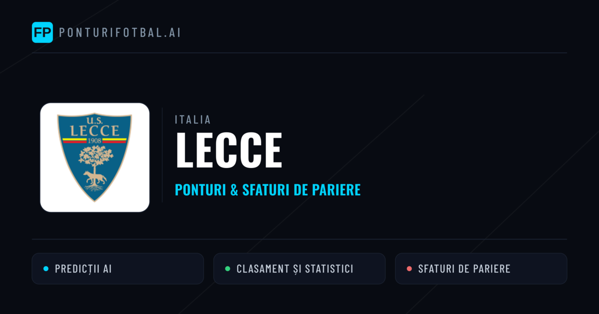 Lecce Ponturi și statistici
