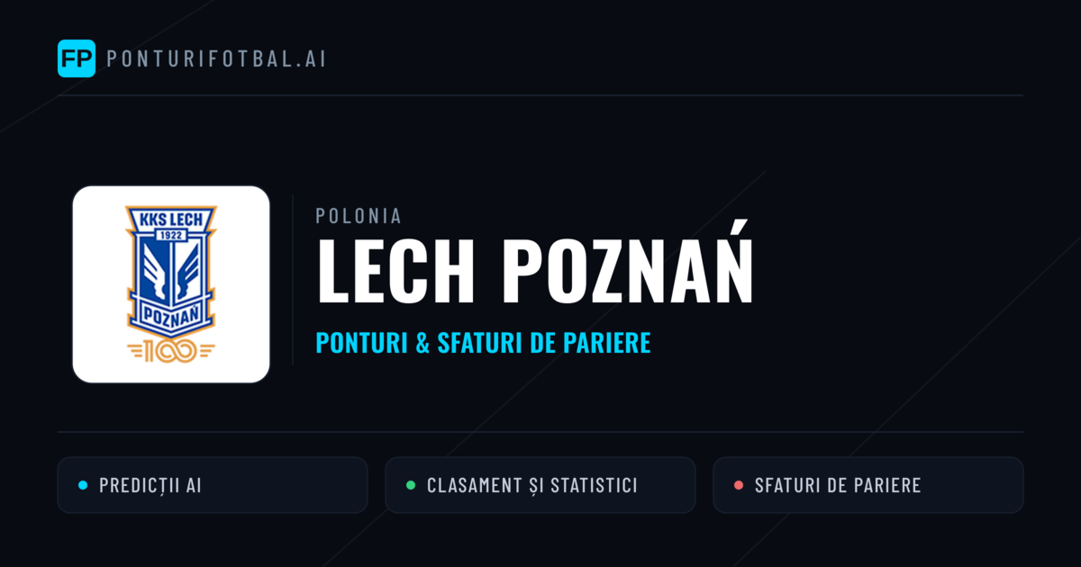 Lech Poznań Ponturi și statistici