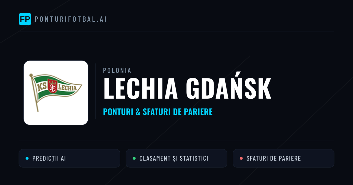 Lechia Gdańsk Ponturi și statistici