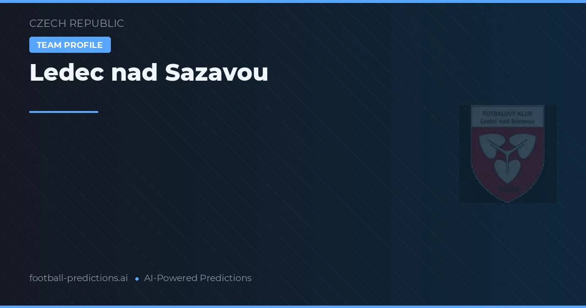 Ledec nad Sázavou Ponturi și statistici