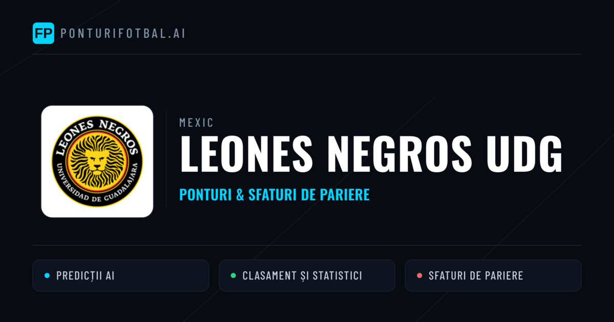 Leones Negros UDG Ponturi și statistici