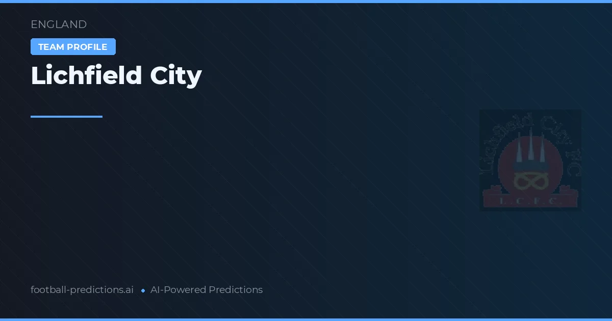 Lichfield City Ponturi și statistici