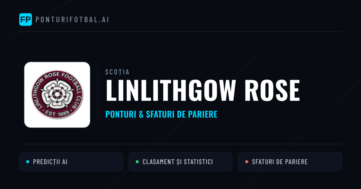Linlithgow Rose Ponturi și statistici