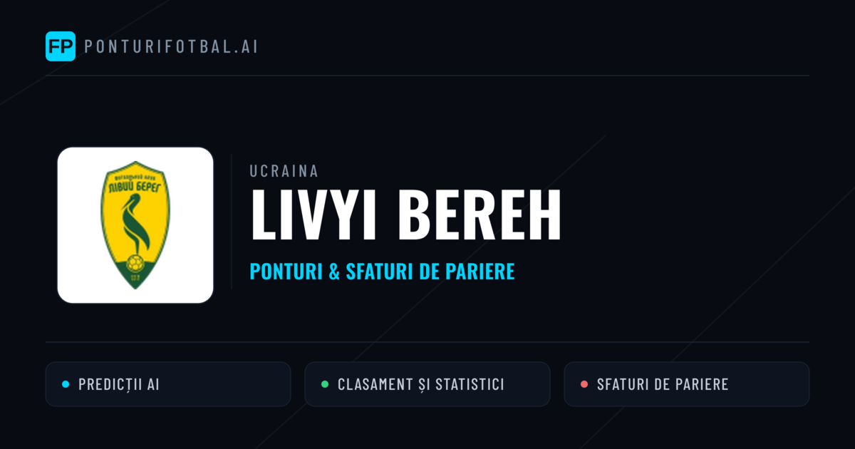 Livyi Bereh Ponturi și statistici