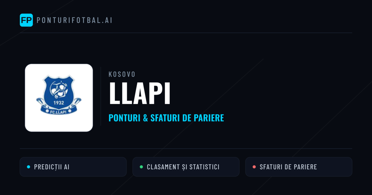 Llapi Ponturi și statistici