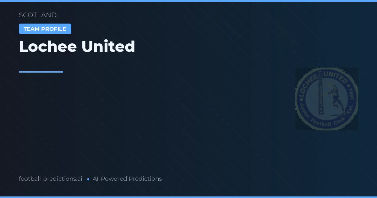Lochee United Ponturi și statistici