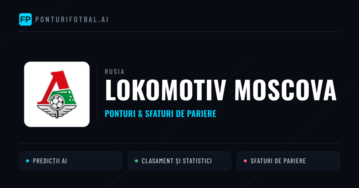 Lokomotiv Moscova Ponturi și statistici
