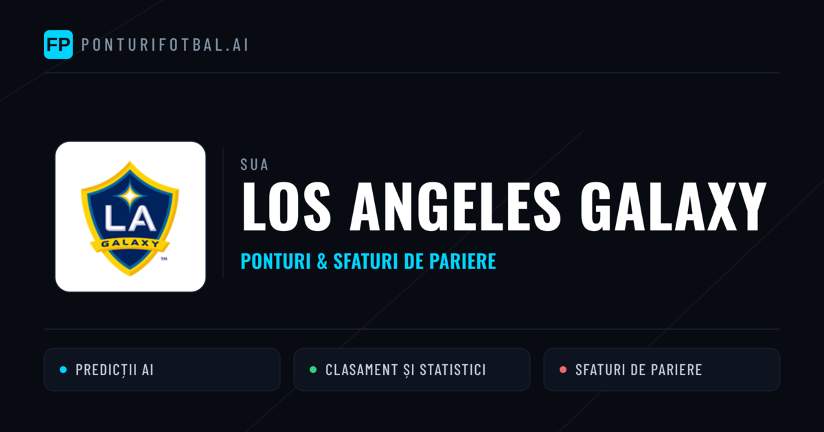 Los Angeles Galaxy Ponturi și statistici