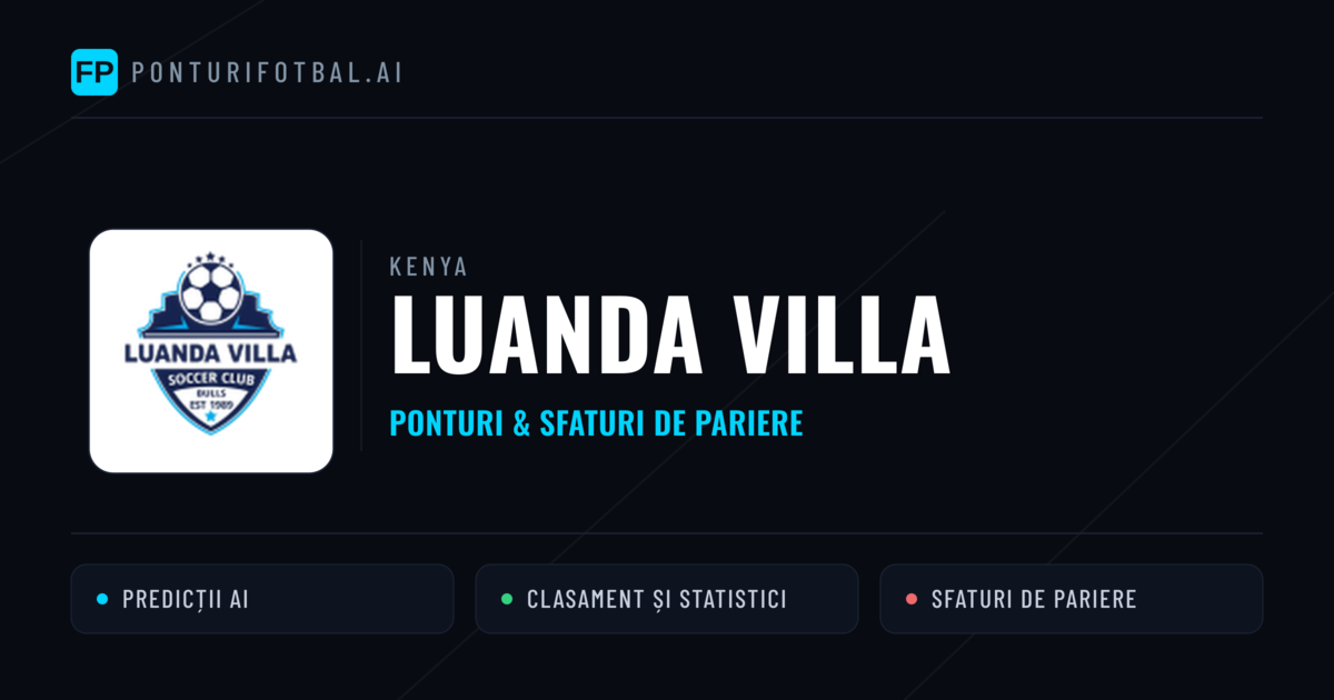 Luanda Villa Ponturi și statistici